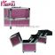 Popular 2015 Hot Sell Wholesale Purple Pu Portable Tool Box Beauty Salons