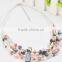 Newest Design Green Irregular Shell Multi-layer Necklace Crystal Bead Jewelry Set