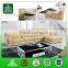 3068 Hot Selling Nice Cream Real Leather Modern Simple Storage Sofa Set Design