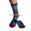 Haining GS custom cute cartoon Iron Man design white and blue young boys children kid sock