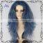 Movie Into the Woods Witch Long Wavy Blue Grey Cosplay Wig