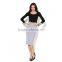 Pretty steps sexy pictures fashion designer mature lady pencil skirt grey 2016