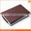 Business affairs brown PU leather credit card holder name card case for business men and promotional gift