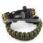 2015 new arrival paracord survival bracelet,high quality paracord bangle/bracelet
