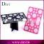 Round shape Wholesale 14 Holes Makeup Brush Drying acylic Rack
