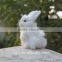 faux white rabbit make fur life size animal replica easter bunny