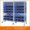 Chinese Supplier Rivet Mobile Rack With Wheels Bin Storage Cabinet