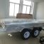 Economic Hot Dipped Galvanized 10x5ft High Quality Heavy Duty Full Welded Tandem Trailers