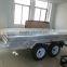 Economic 8x5ft Hot Dipped Galvaznied Heavy Duty Fully Welded Tandem Trailer