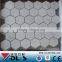 Big Hexagon Bianco White Carrara Marble Mosaic tile 12x12
