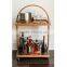 wooden rolling beer carrier
