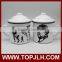 Logo printing premium 12oz retrom style enamel mug with lid