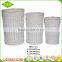 Hand weave washable cheap storage hamper large white wicker collapsible laundry basket for hotel