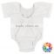 New Fashion Baby Girls Gorgeous Printing Short Sleeve Onesie Organic Cotton White Baby Romper