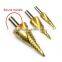 3pcs/set HSS Step Drill Bit Set Metric Spiral Flute core drill bit Titanium Coated cone Step Drill Bit Set hole cutter round