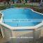 High quality above-ground half-ground in-ground galvanized steel swimming pool on sale