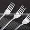 Natural color spoon and fork set with stainless steel tableware set