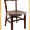 wholesale restaurant solid wood seat dining restaurant coffee chair