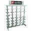 silver double side oval tube sport shoe shope store display stand