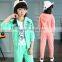 AS-596G Girls Sets 2017 Spring Autumn Kids Two Piece Set Girls Clothing Set Big Children's Sports Suits Teenager 6-15 Years