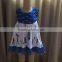 Yi wu manufacture new style wholesale little girl boutique traditional Patriotic pic clothes unique design frock