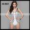 2016 New Siamese swimsuit thin stripes bikini