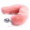 35CM Fox Tail Butt Plug Aluminum Alloy Anal Massager Pink Sex Toy Adult Games Sex Products