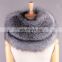 Factory wholesale natural fox fur collar shawl for winter warm