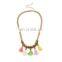 Tassel Colorful Ethnic Chunky Bib Pendant Chains Jewelry Necklace