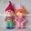 custom handmade kintted crochet toy boys and girls doll