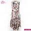 100% Polyester Fiber Casual Loose Fit Free Size 2017 Summer Dress