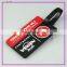 custom printing shape plastic luggage tags loop strap