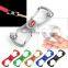 promotion gift dual zinc alloy carabiner fidget spinner