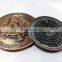 Zinc Alloy Material Custom Antique Gold or Silver Coin as Souvenir for Association or Army