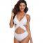 Latest Design Polyester Cross Sexy Women Swimsuit Bikinis Lady Backless Beachwear Women Bikini Wholesale Mature Swimwear