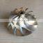 GTX3576 56.84/76.20mm 434292-0007 11+0 Blades Turbocharger Turbo Milling/aluminum 2618/billet Compressor Wheel for 479016/702173