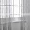 Custom made grey washable voile embroidery curtain fabric