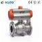 304 316 Flange Pneumatic Actuated Stainless Steel Ball Valve
