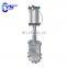 WCB Body PN16 PN10 DN300 DN400 DN500 Rising Stem Knife Gate Valve With Electric Actuator