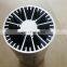 Silvery Anodized Led Round Heat Sink Extrusion