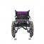 CE certificate magnesium alloy folding electric wheelchair with fashion five fork rear wheel
