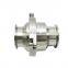 Sanitary SS304/316 Non Return Check Valve With Tri-Clamp Ends