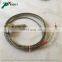 Wire lead J type sensor in coil heater with thermocouple