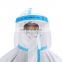 EN166 Protection Isolation Antibacterial Fog Face Shield, Safety Helmet With Face Shield