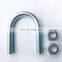 316 Stainless Steel galvanized double u bolt bend u- bolt