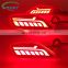 Carest 2PCS Car LED Reflector Tail Light Rear Bumper Light Rear Fog Lamp Brake Light For Kia Seltos 2019 2020 2021