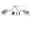 exhaust system for Infiniti G37 electric exhaust valve catback with quad double tip