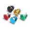 16mm Metal Self Reset Push Button Switch high ball flat head 5 Color Waterproof Screw Contacts Car Auto Engine switch