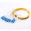 1.5m 12 Color Fiber Cores SC APC Single mode G652D 0.9mm Fiber Optic Bundle Pigtail