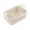 customized hand knitted multi color and functional storage cotton rope basket 1 package